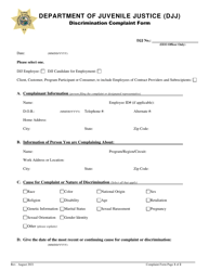 Discrimination Complaint Form - Florida
