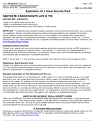 Document preview: Form SS-5-FS Application for a Social Security Card (Outside of the U.S.)