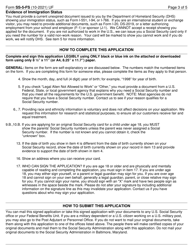 Form SS-5-FS Application for a Social Security Card (Outside of the U.S.), Page 3