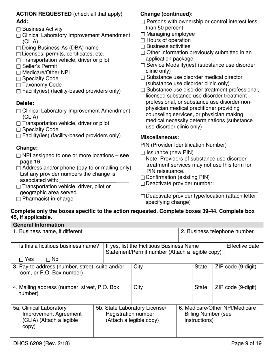 Form DHCS6209 Medi-Cal Supplemental Changes - California, Page 11