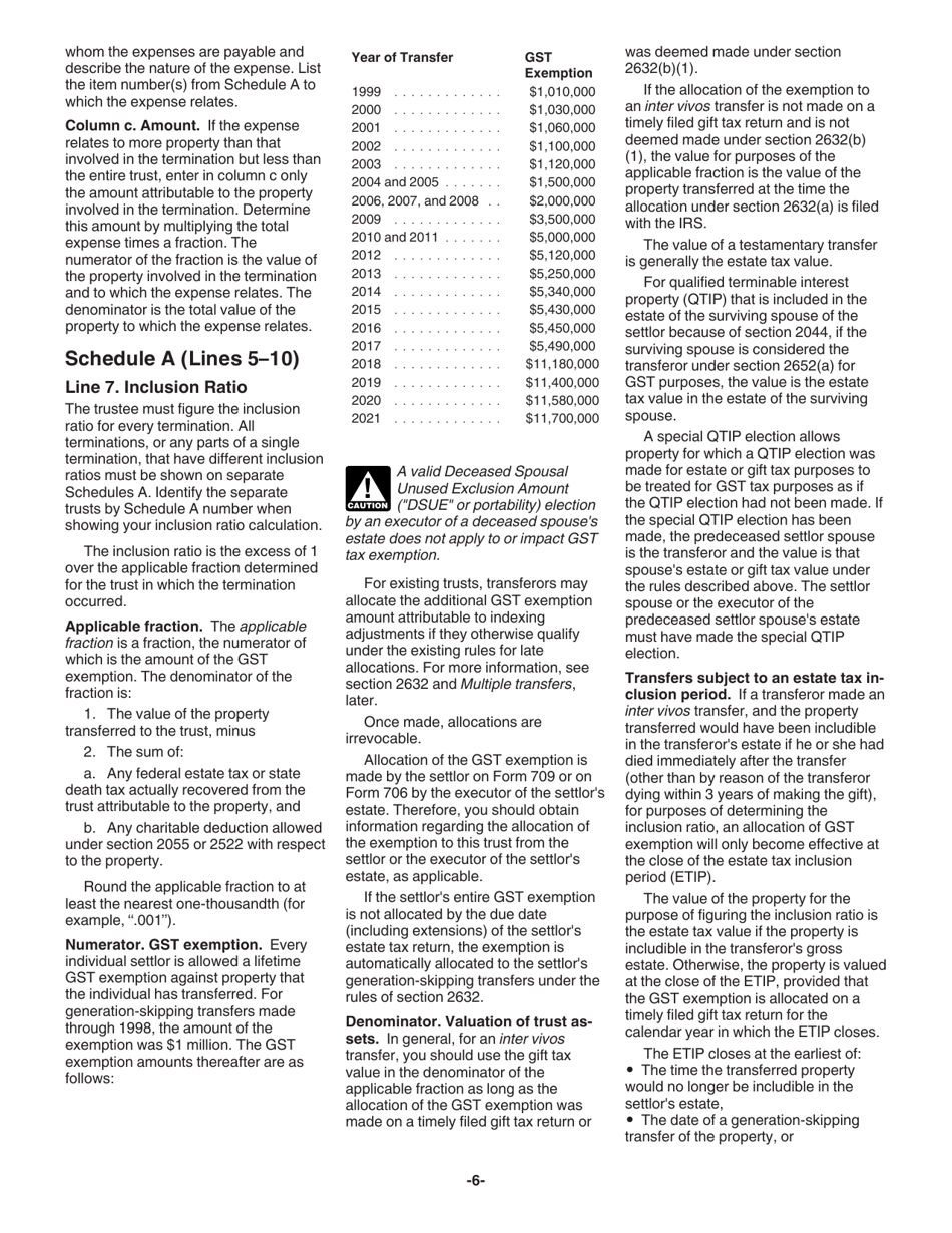 Instructions for IRS Form 706-GS(T) Generation-Skipping Transfer Tax Return for Terminations, Page 6