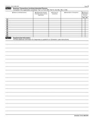 IRS Form 990 Schedule L Transactions With Interested Persons, Page 2
