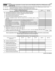 IRS Form 990 Schedule C Political Campaign and Lobbying Activities, Page 2