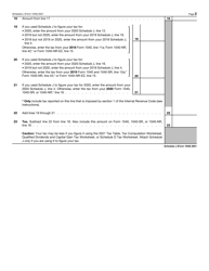 IRS Form 1040 Schedule J Income Averaging for Farmers and Fishermen, Page 2
