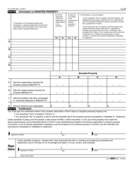 IRS Form 8282 Donee Information Return (Sale, Exchange or Other Disposition of Donated Property), Page 2