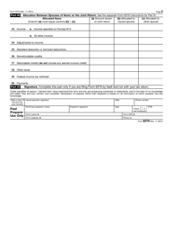 IRS Form 8379 Injured Spouse Allocation, Page 2