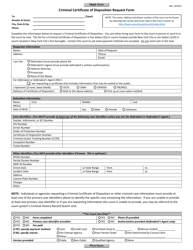 Document preview: Criminal Certificate of Disposition Request Form - New York
