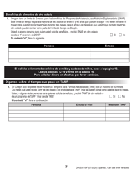 Formulario DHS0415F Solicitud De Servicios - Oregon (Spanish), Page 11