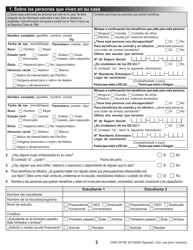 Formulario DHS0415F Solicitud De Servicios - Oregon (Spanish), Page 4