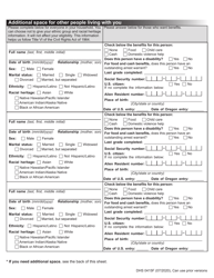 Form DHS0415F Application for Services - Oregon, Page 5