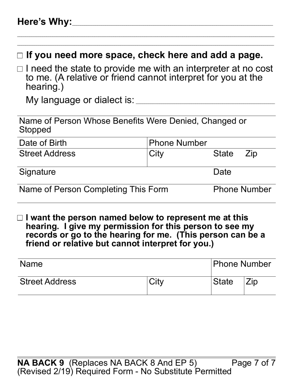 Form CF377.1A LP Notice of Approval for CalFresh Benefits - Large Print - California, Page 7