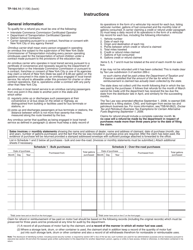 Form TP-164.14 Application for Refund of New York State Motor Fuel Tax by an Omnibus Carrier - New York, Page 2