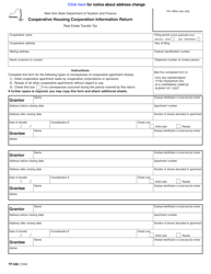 Document preview: Form TP-588 Cooperative Housing Corporation Information Return - New York