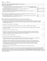 Form TP-584 Combined Real Estate Transfer Tax Return, Credit Line Mortgage Certificate, and Certification of Exemption From the Payment of Estimated Personal Income Tax - New York, Page 3