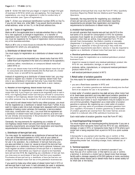 Instructions for Form TP-650 Application for Registration Under Articles 12-a and 13-a - New York, Page 2