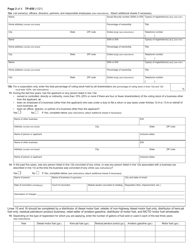Form TP-650 Application for Registration Under Articles 12-a and 13-a - New York, Page 2