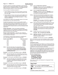 Form TR-685 Promptax - Sales and Compensating Use Tax Request for Hardship Exemption - New York, Page 2