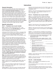 Form TT-190 Computation of Credit for Estate Tax on Prior Transfers for the Estate of a Transferee Who Died on or Before May 25, 1990 - New York, Page 3