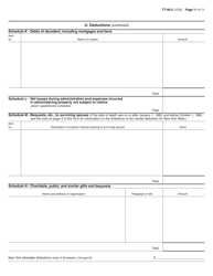 Form TT-86.5 Petition to Determine Estate Tax Under Article 26 of the Tax Law for the Estate of an Individual Who Died After December 31, 1982, and Before May 26, 1990 - New York, Page 11