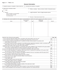 Form TT-86.5 Petition to Determine Estate Tax Under Article 26 of the Tax Law for the Estate of an Individual Who Died After December 31, 1982, and Before May 26, 1990 - New York, Page 2