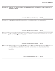Form TT-86.5 Petition to Determine Estate Tax Under Article 26 of the Tax Law for the Estate of an Individual Who Died After December 31, 1982, and Before May 26, 1990 - New York, Page 5