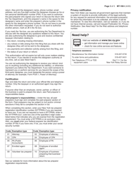 Instructions for Form MT-160 Authorized Combative Sports Tax Return - New York, Page 3