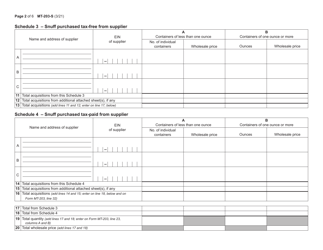 Form MT-203-S Distributor of Tobacco Products Information Schedules - New York, Page 2