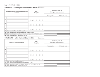 Form MT-203-S Distributor of Tobacco Products Information Schedules - New York, Page 6