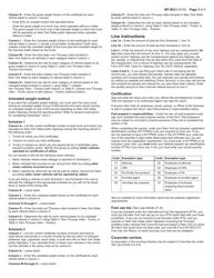 Instructions for Form MT-903-MN Highway Use Tax Return - New York, Page 3