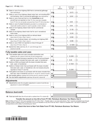 Form PT-102 Tax on Diesel Motor Fuel - New York, Page 2