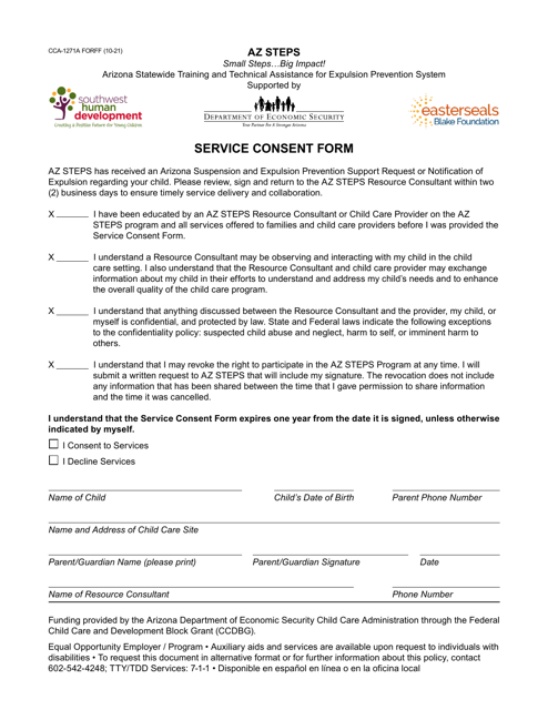 Form CCA-1271A  Printable Pdf