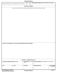 DD Form 2698 Application for Transitional Compensation, Page 3