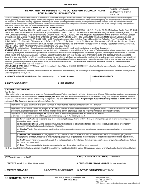 DD Form 2813  Printable Pdf