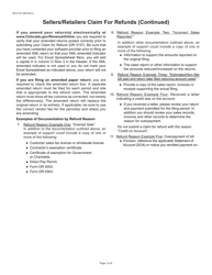 Form DR0137 Claim for Refund - Colorado, Page 3