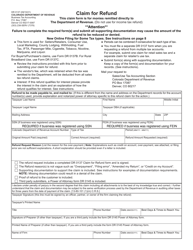 Form DR0137 Claim for Refund - Colorado, Page 9