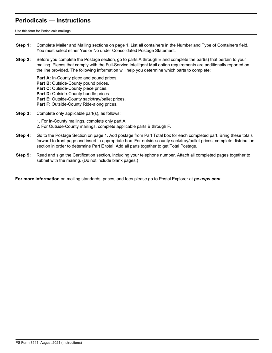PS Form 3541 Postage Statement - Periodicals, Page 9