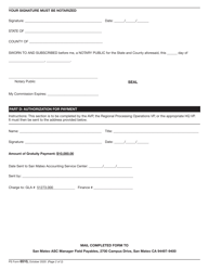 PS Form 6510 Death Gratuity Payment Authorization, Page 2