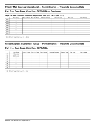 PS Form 3700 Postage Statement - International Mail, Page 18