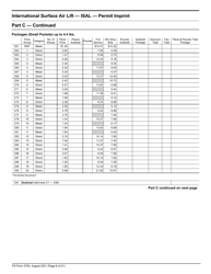 PS Form 3700 Postage Statement - International Mail, Page 6