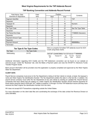 Form EFT-6 Electronic Funds Transfer Application for Payroll Service Companies - West Virginia, Page 2