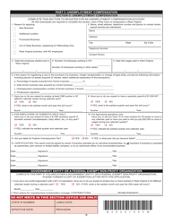 Form WV BUS-APP West Virginia New Business Registration Application - West Virginia, Page 4