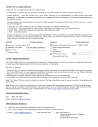 Instructions for Form A-222 Power of Attorney - Wisconsin, Page 2