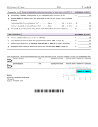 Form I-015I Schedule H-EZ Wisconsin Homestead Credit - Wisconsin, Page 3