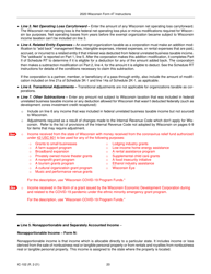 Instructions for Form 4T, IC-002 Wisconsin Exempt Organization Business Franchise or Income Tax Return - Wisconsin, Page 20