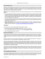 Instructions for Form 4T, IC-002 Wisconsin Exempt Organization Business Franchise or Income Tax Return - Wisconsin, Page 4