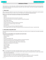 Form PA-132 Objection to Manufacturing Real Estate Assessment - Wisconsin, Page 3