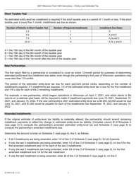 Instructions for Form 3-ES Wisconsin Partnership Estimated Tax - Wisconsin, Page 2