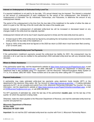 Instructions for Form 3-ES Wisconsin Partnership Estimated Tax - Wisconsin, Page 3