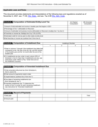 Instructions for Form 3-ES Wisconsin Partnership Estimated Tax - Wisconsin, Page 4