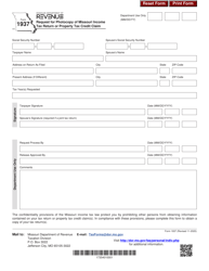 Document preview: Form 1937 Request for Photocopy of Missouri Income Tax Return or Property Tax Credit Claim - Missouri